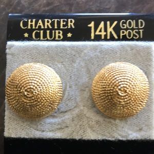 Gold Plated Coiled Rope Earrings